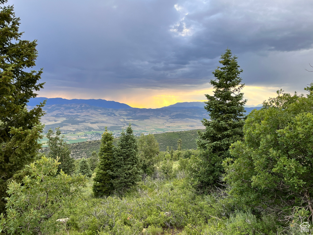 View of mountain background