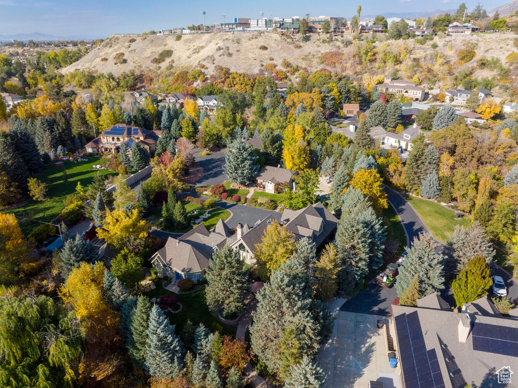 Bird\\\\\\\'s eye view featuring a residential view