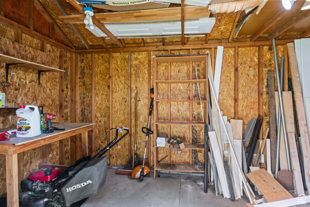 View of storage room