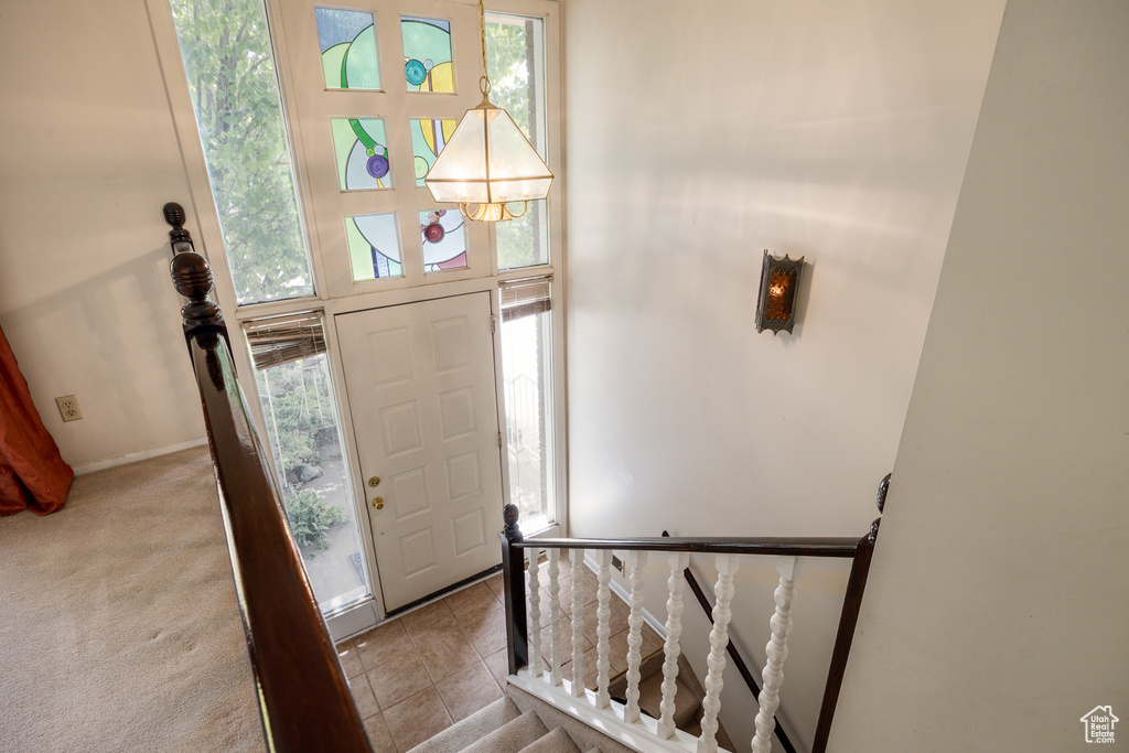 Foyer entrance featuring baseboards