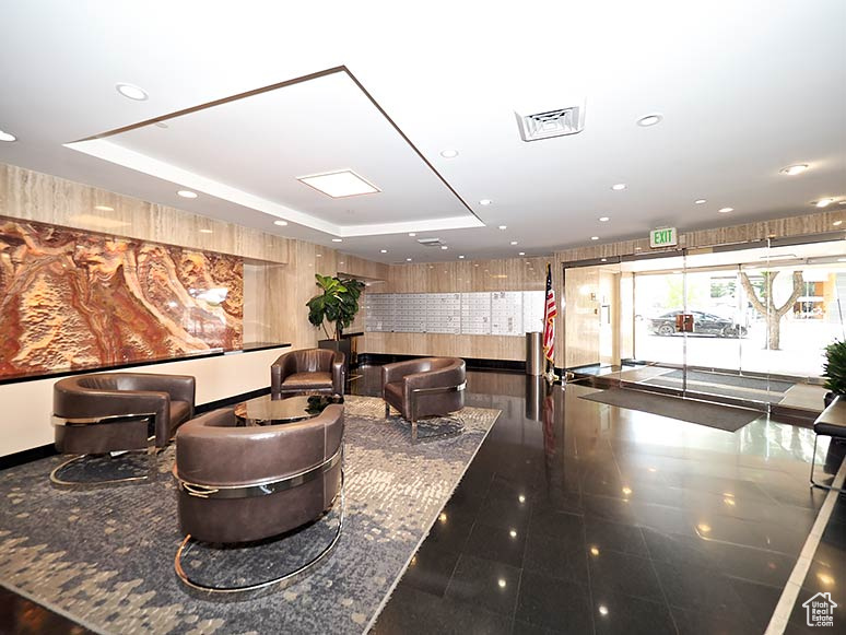Lobby featuring recessed lighting
