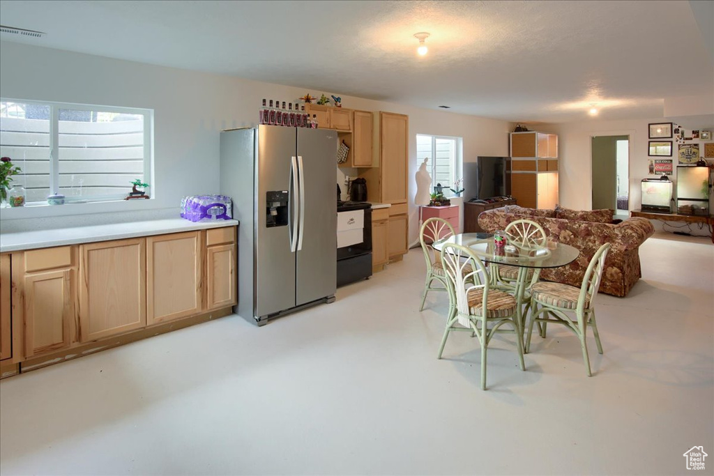View of dining space