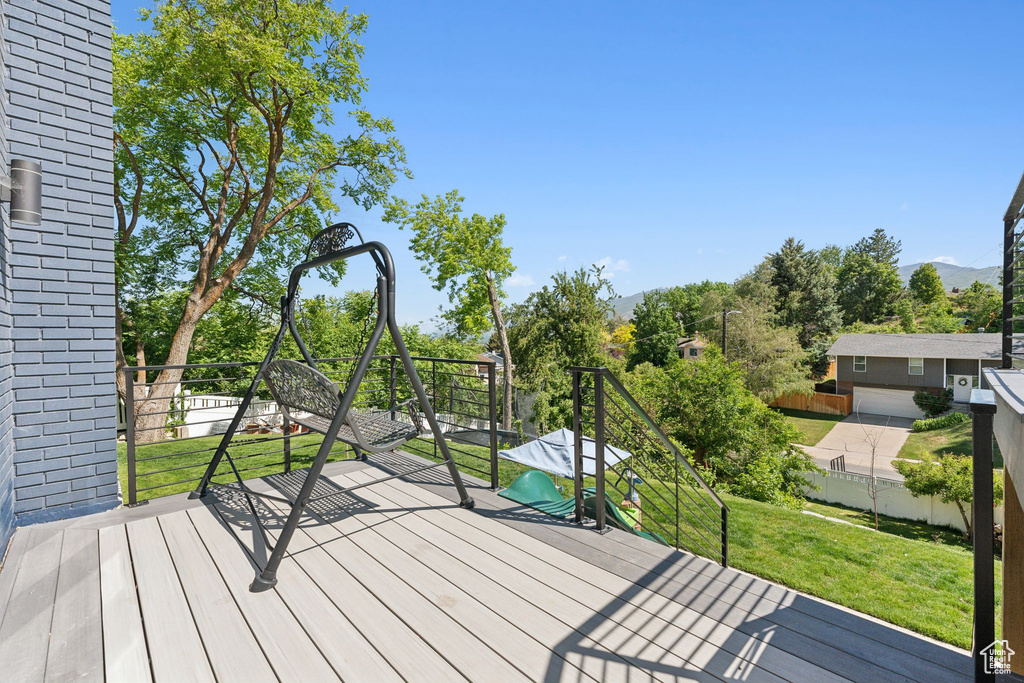 View of deck