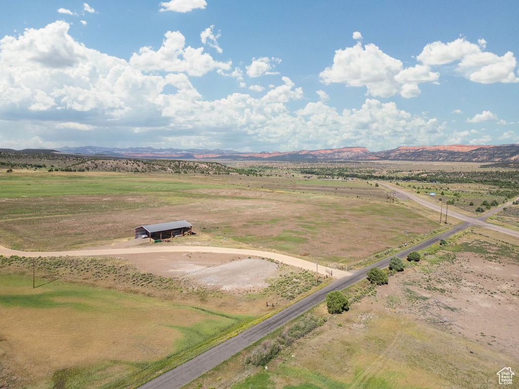 View of rural area with a mountain backdrop