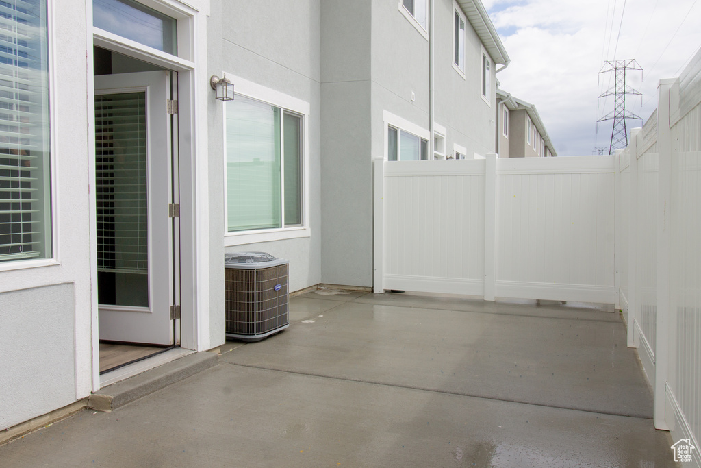 View of patio / terrace with central AC unit