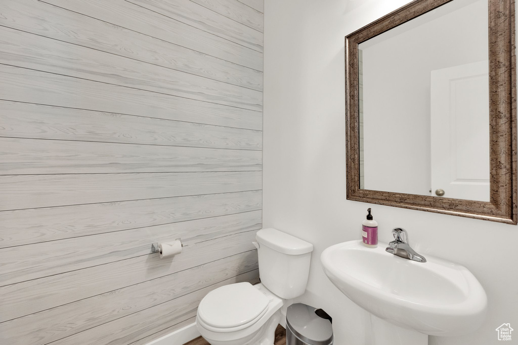 Bathroom with toilet and a sink