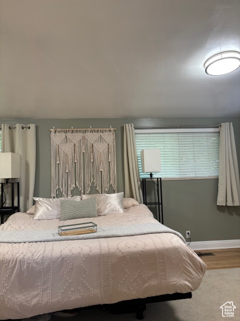 Bedroom with baseboards