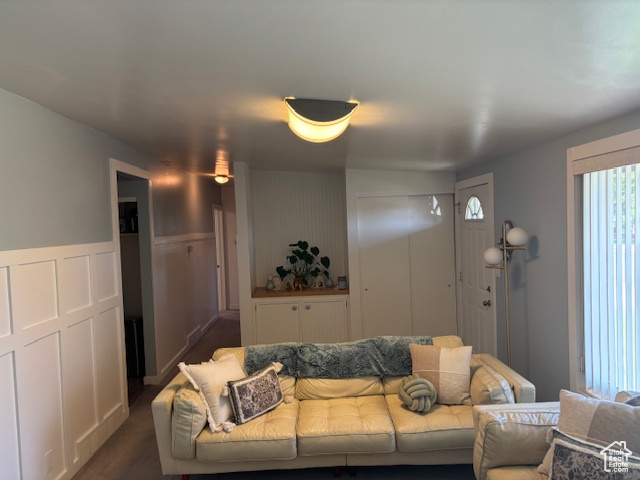 View of living area