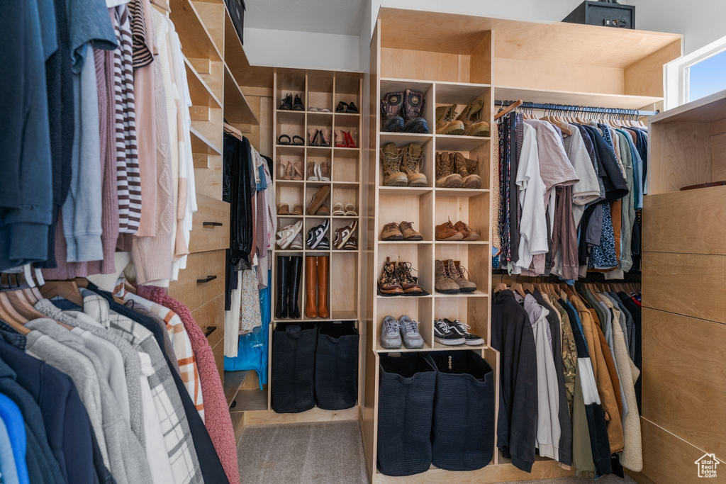 View of spacious closet