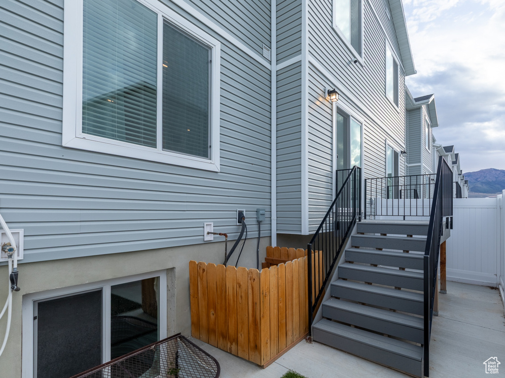 View of home\\\\\\\'s exterior with a mountain view