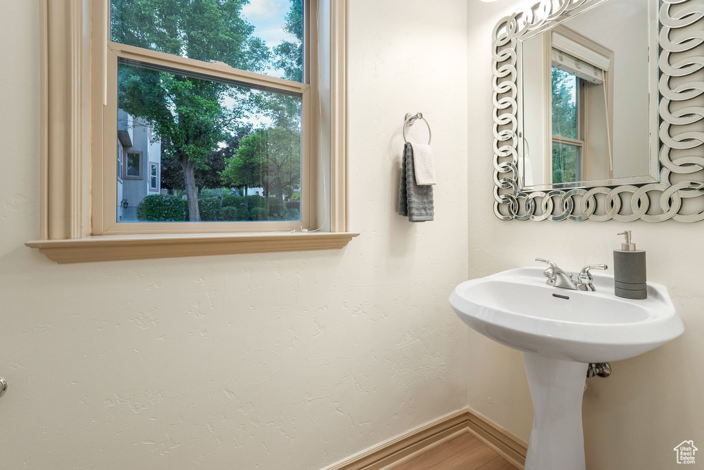 Bathroom with baseboards
