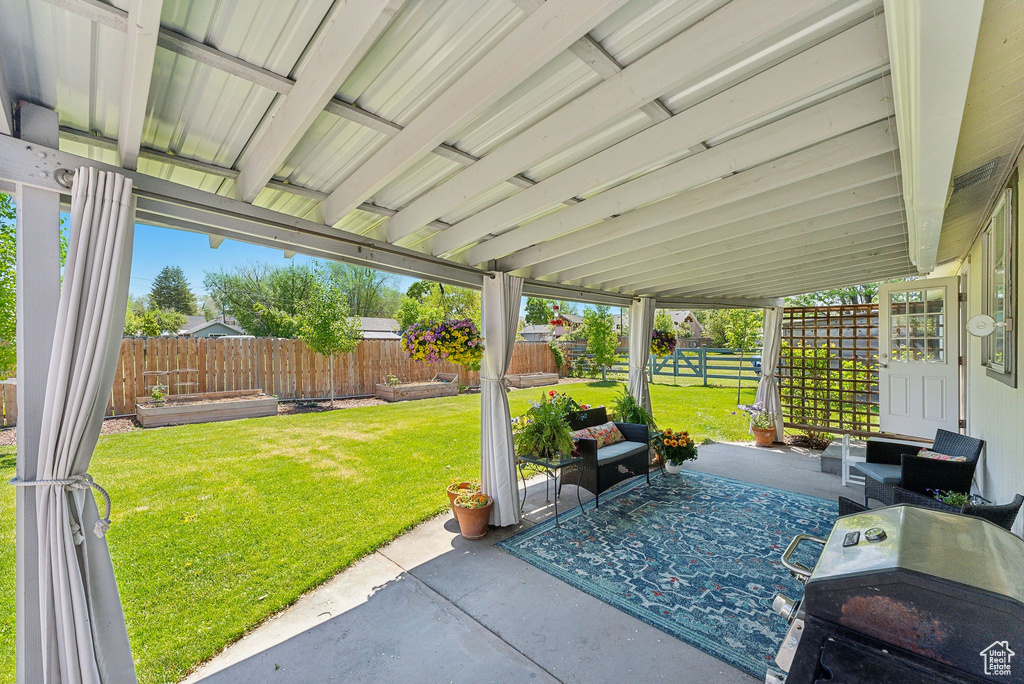 View of patio / terrace with grilling area