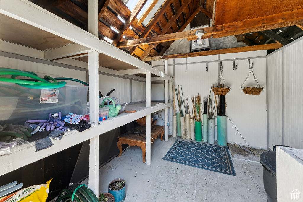 View of storage area