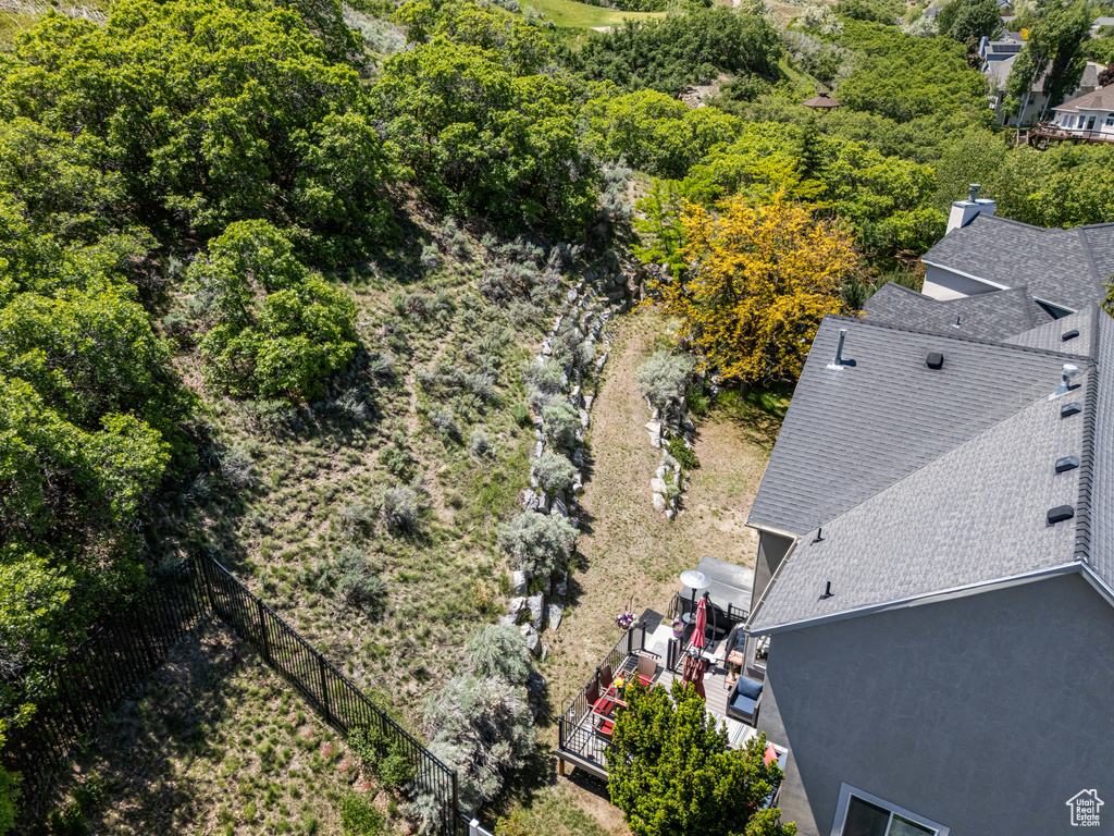 Aerial view of property and surrounding area