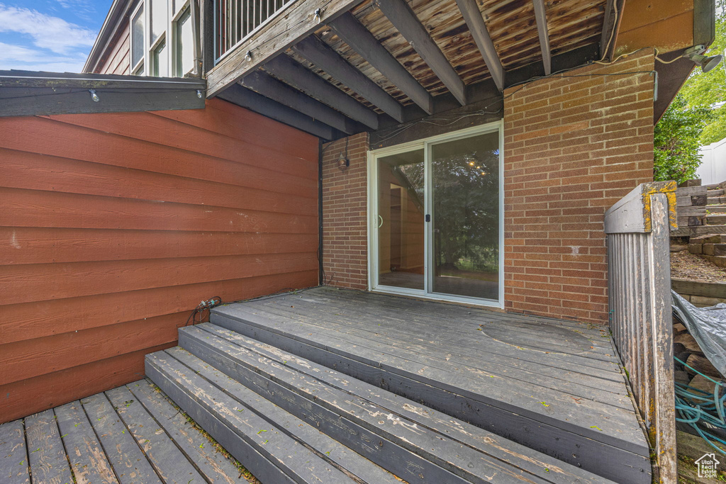 View of deck