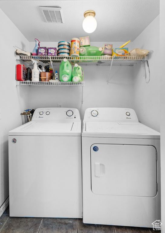 Laundry area with independent washer and dryer