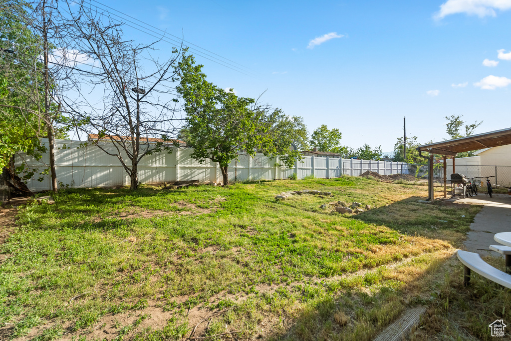 View of yard featuring a patio area