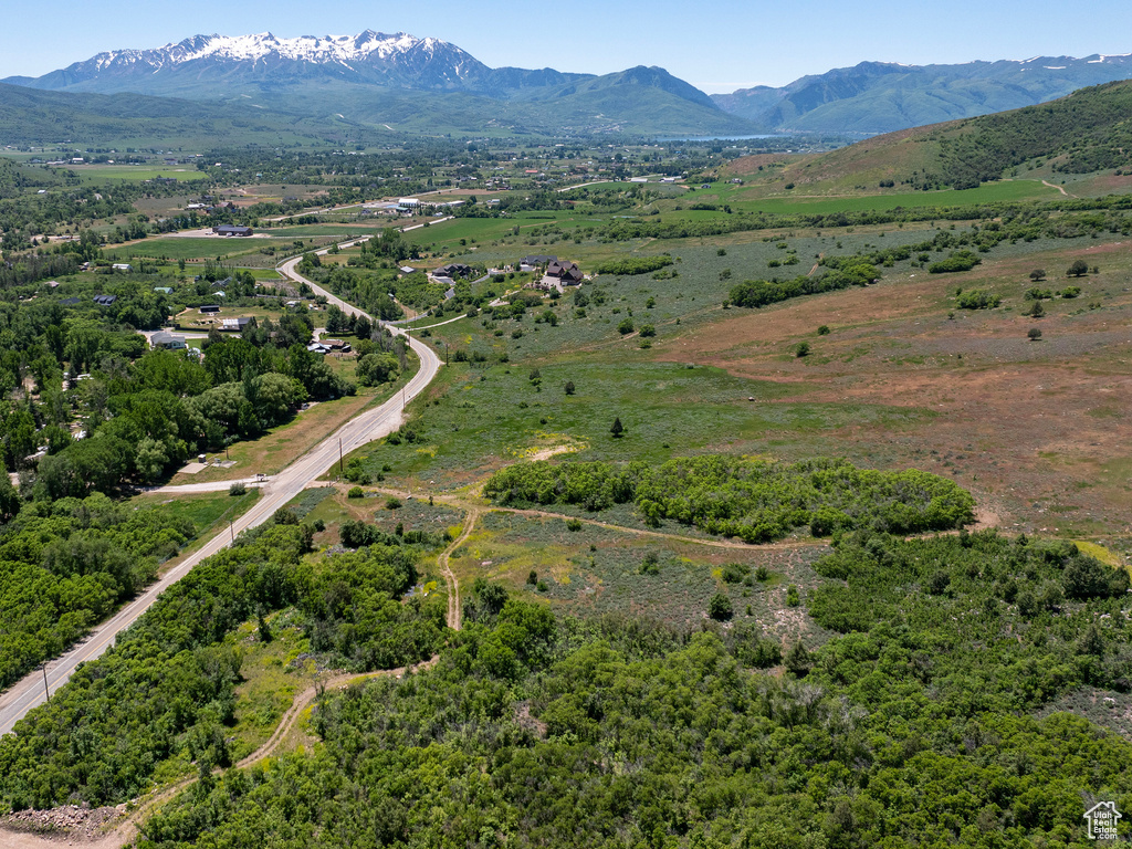 View of rural area with a mountainous background