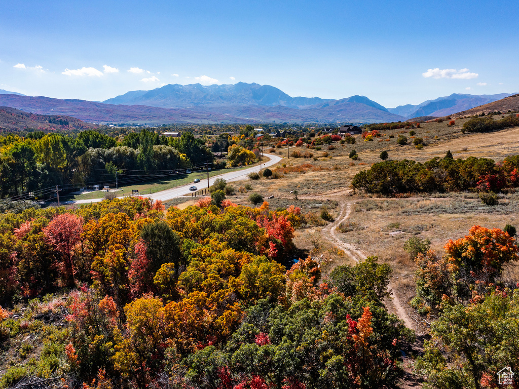 View of mountain backdrop