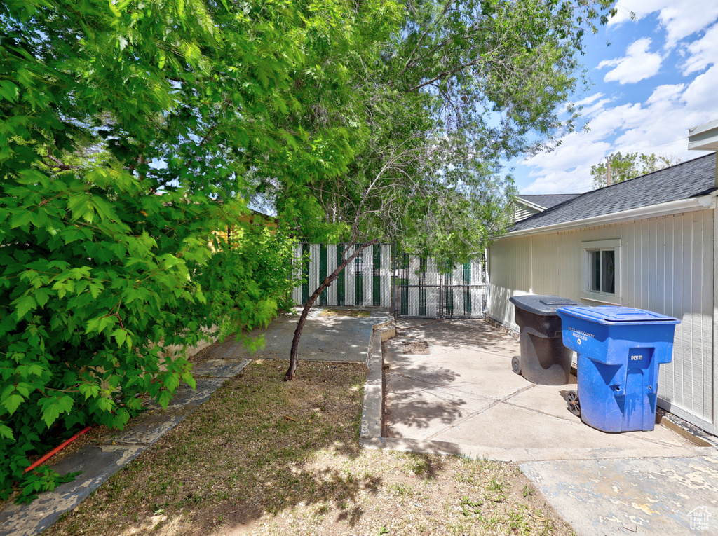 View of yard with a patio