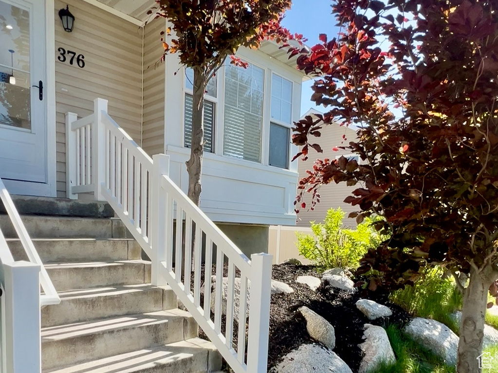 View of exterior entry