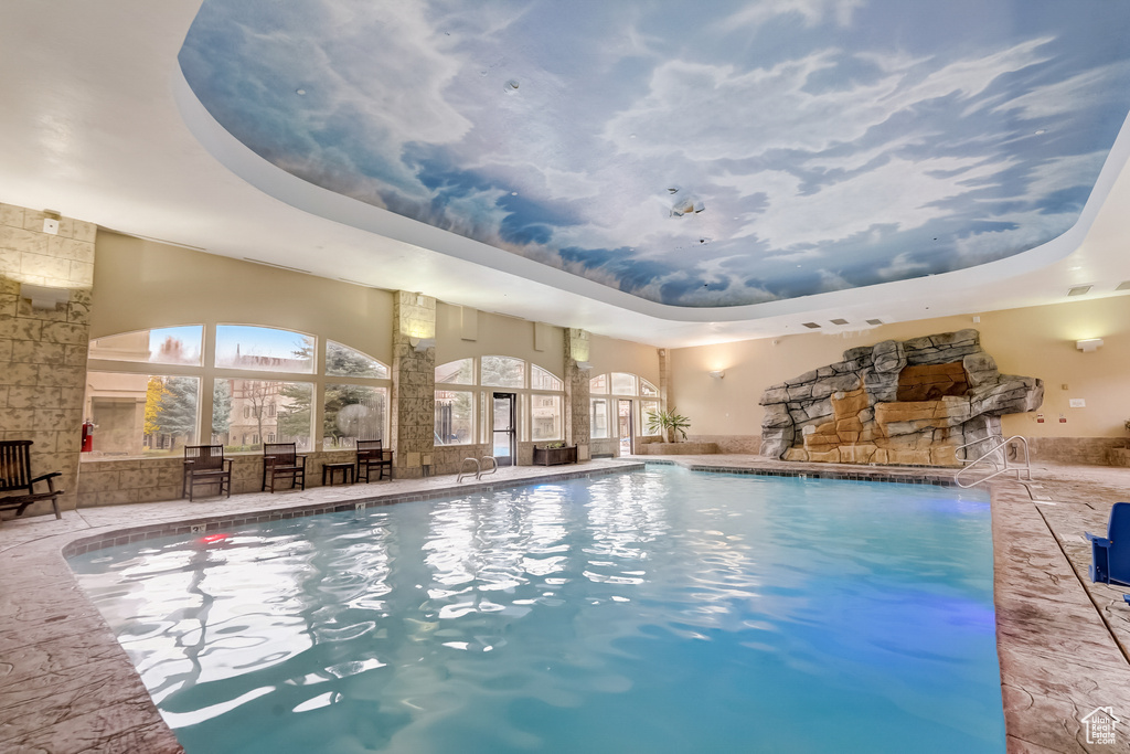 View of indoor pool