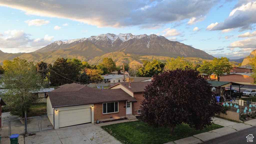 View of mountain backdrop
