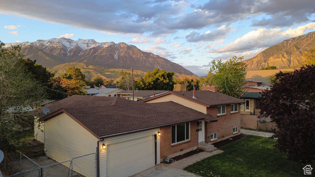 View of mountain background