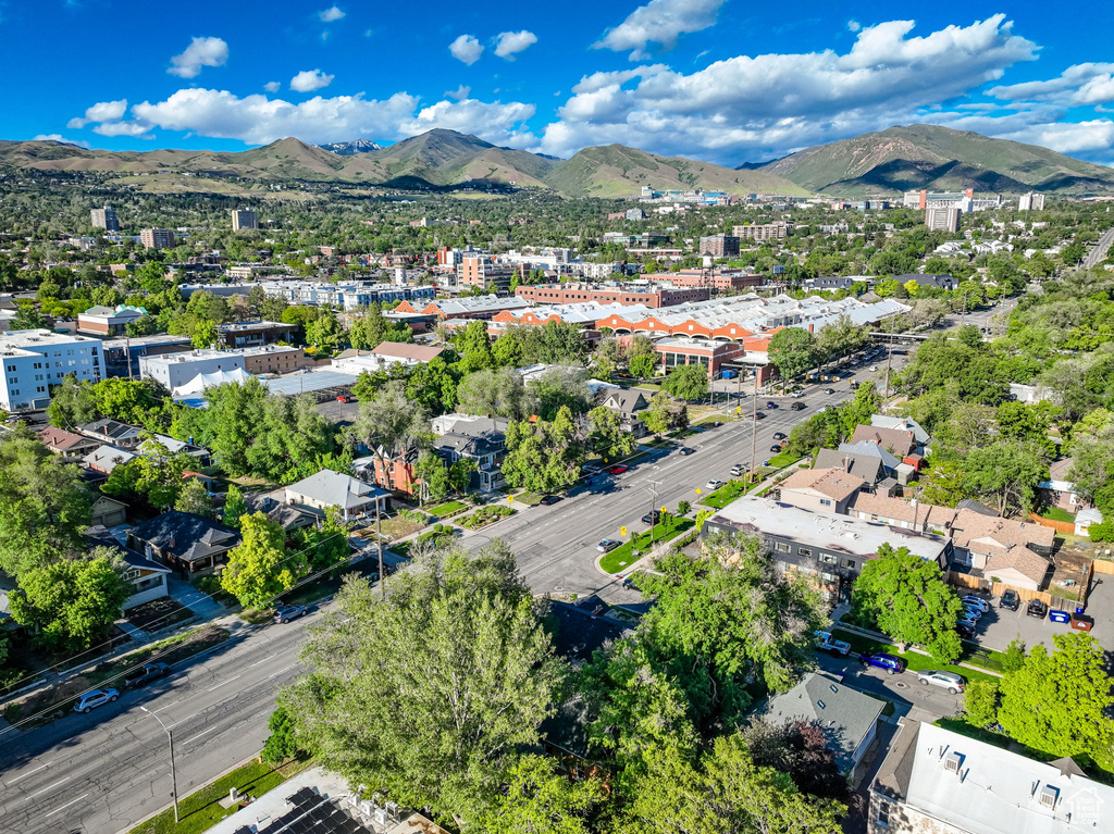 Bird's eye view of mountains
