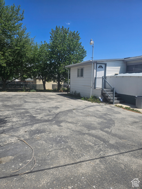 View of rear view of property