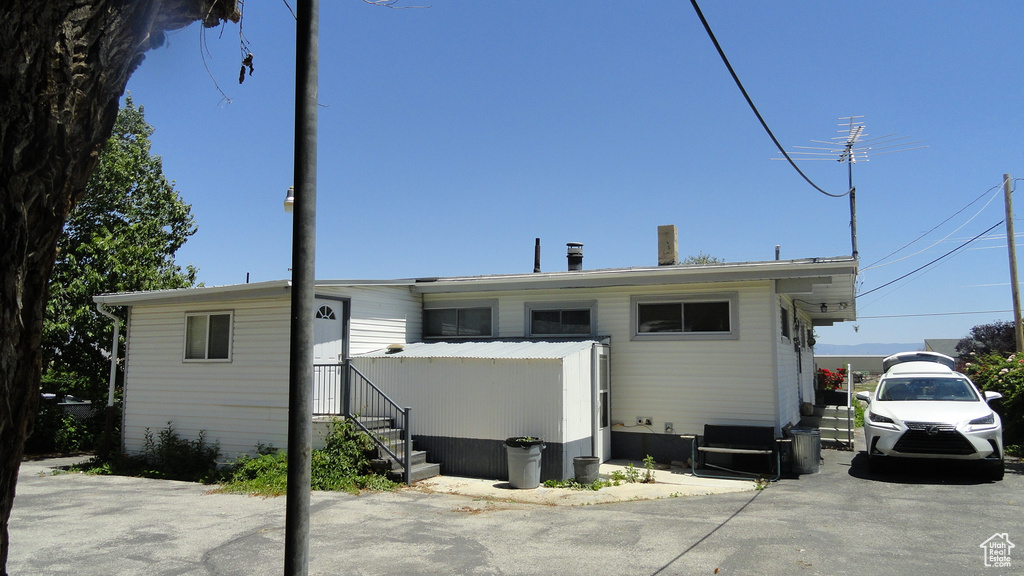 Rear view of house