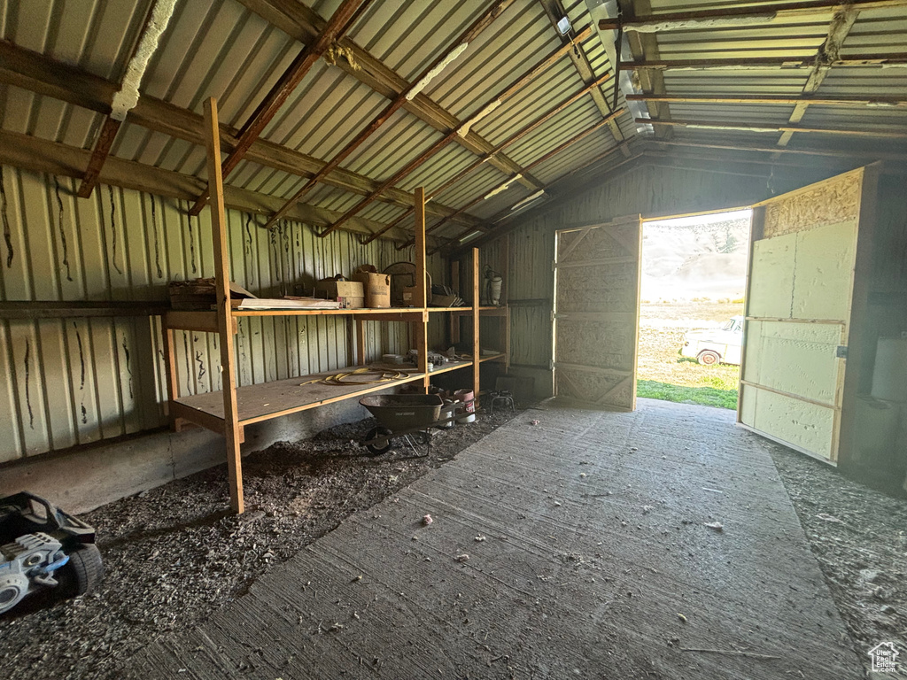 View of storage room