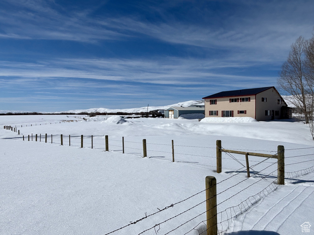 View of snowy yard