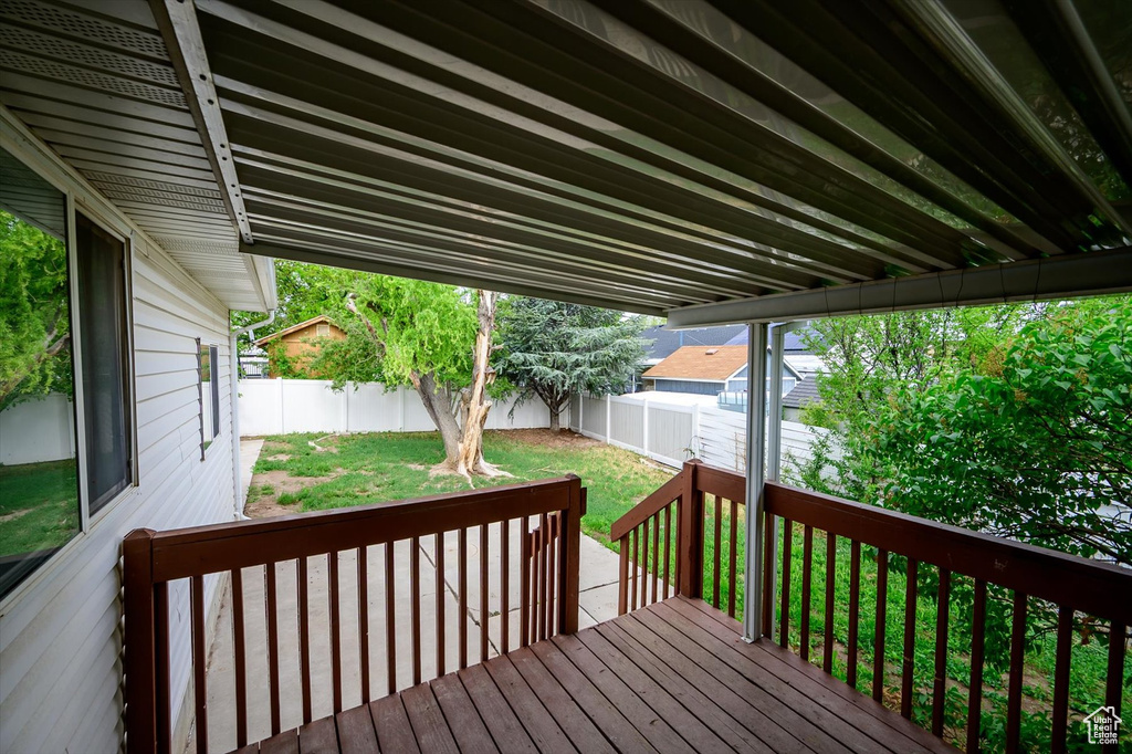 View of deck