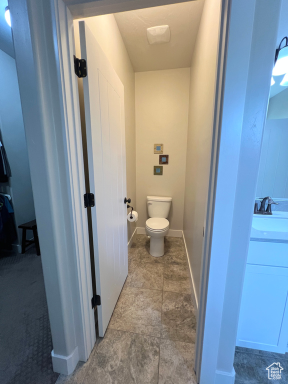 Bathroom with toilet and a sink