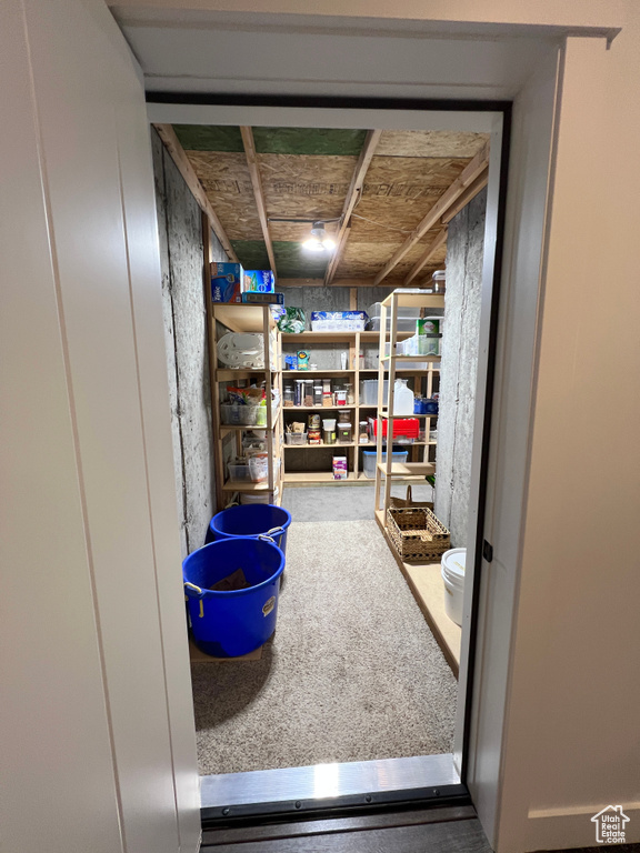 View of storage room