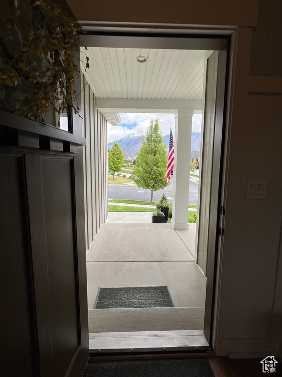 View of doorway to outside