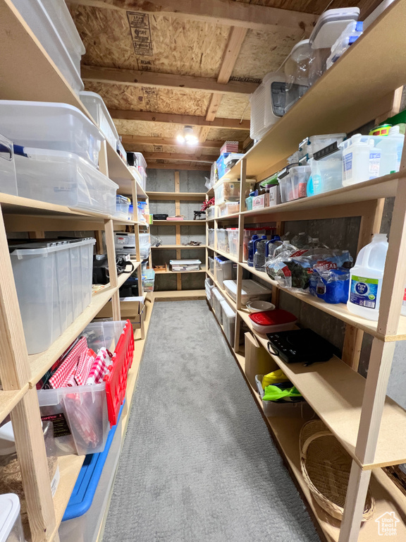 View of storage room
