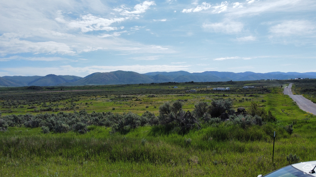 View of mountain background