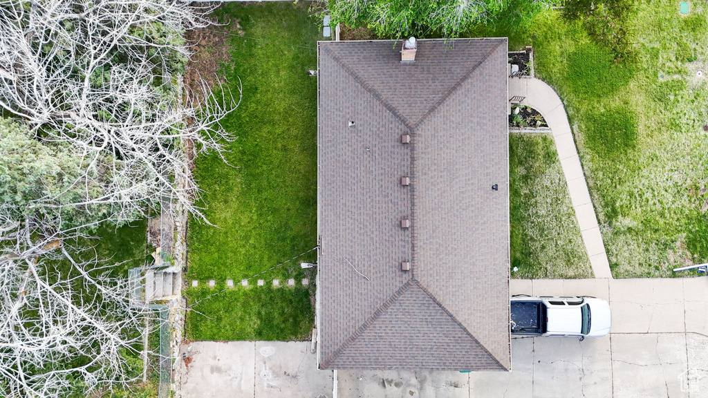 View from above of property