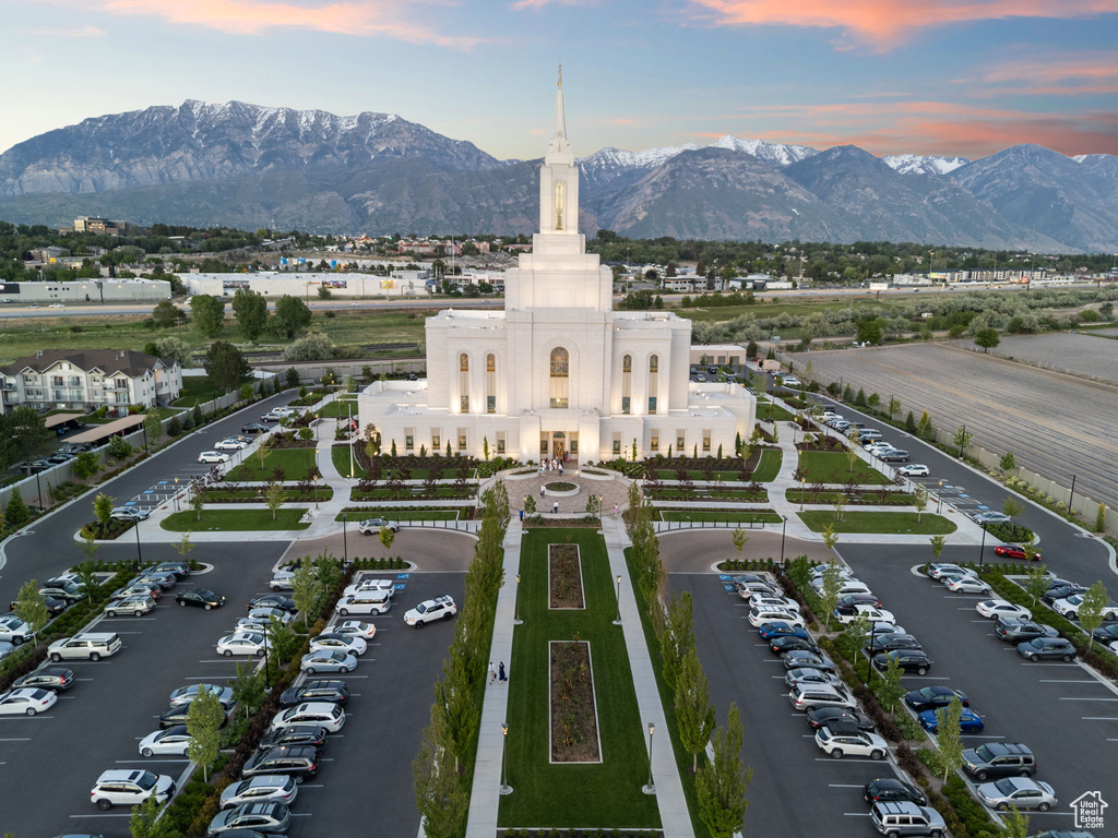Bird's eye view of mountains
