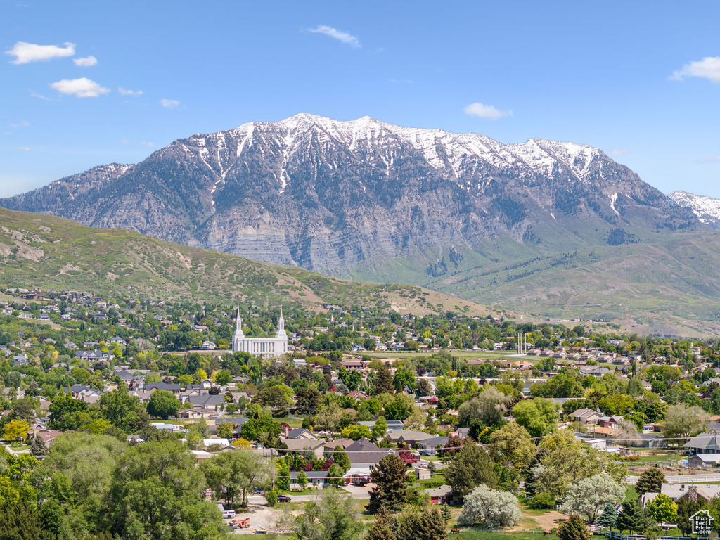 View of mountain background