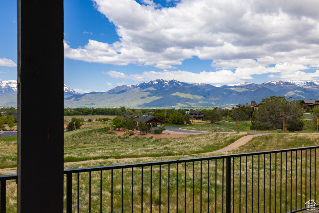 View of mountain background