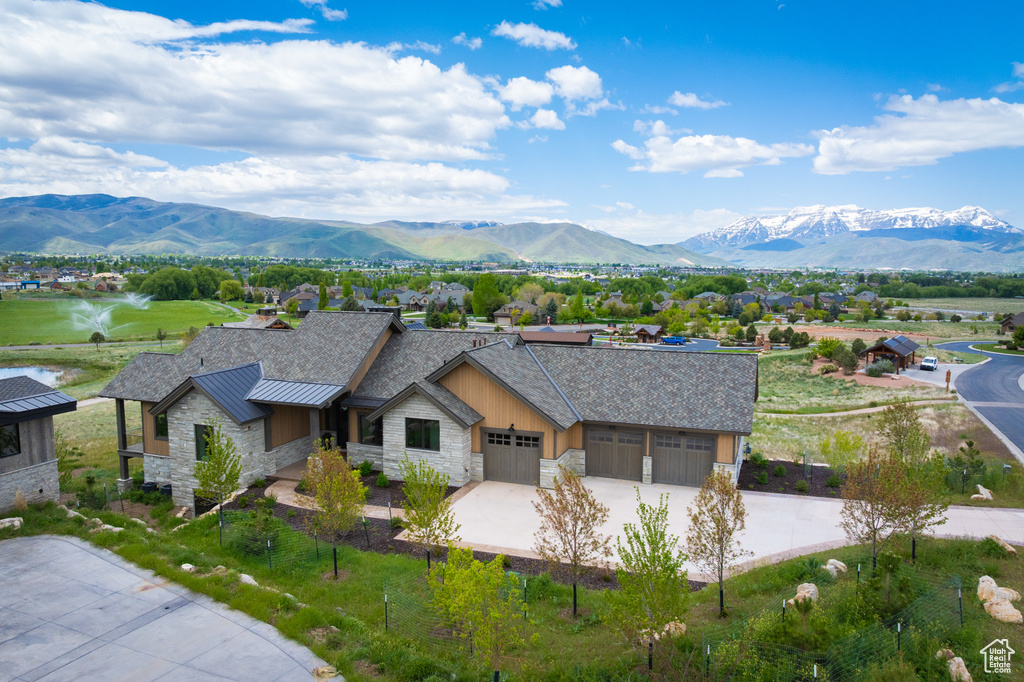 View of mountain background
