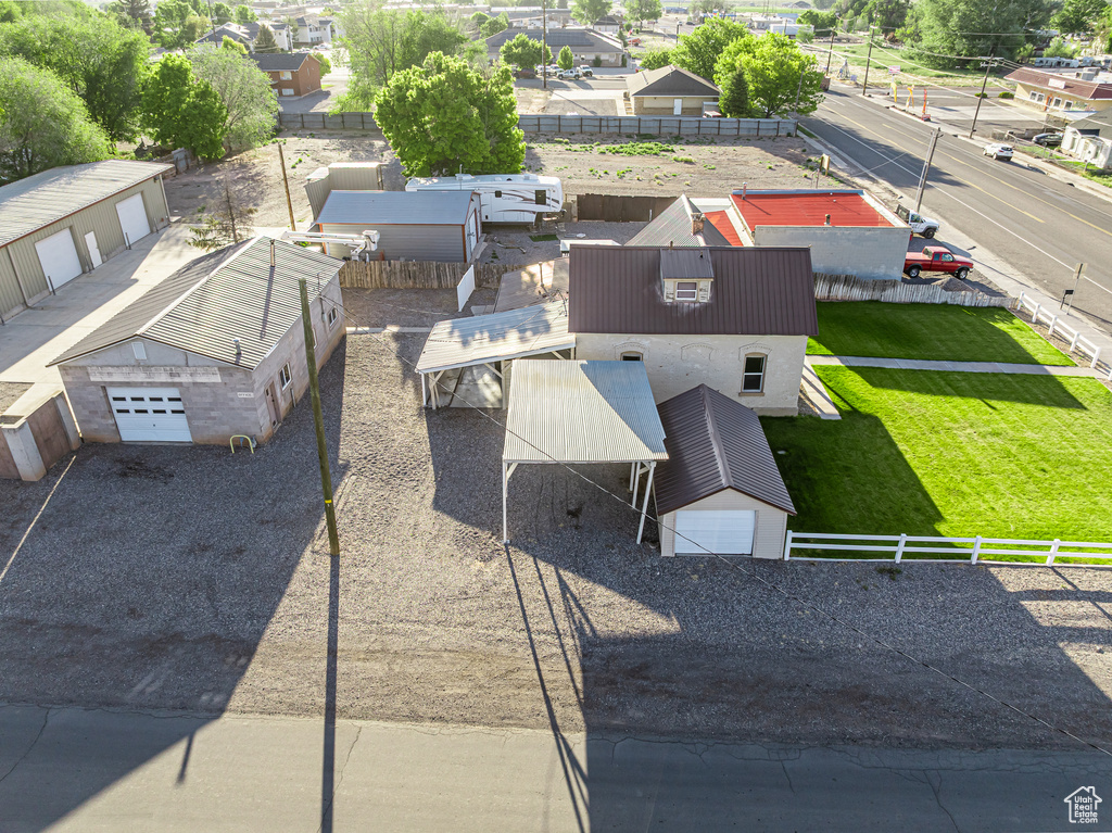 View from above of property