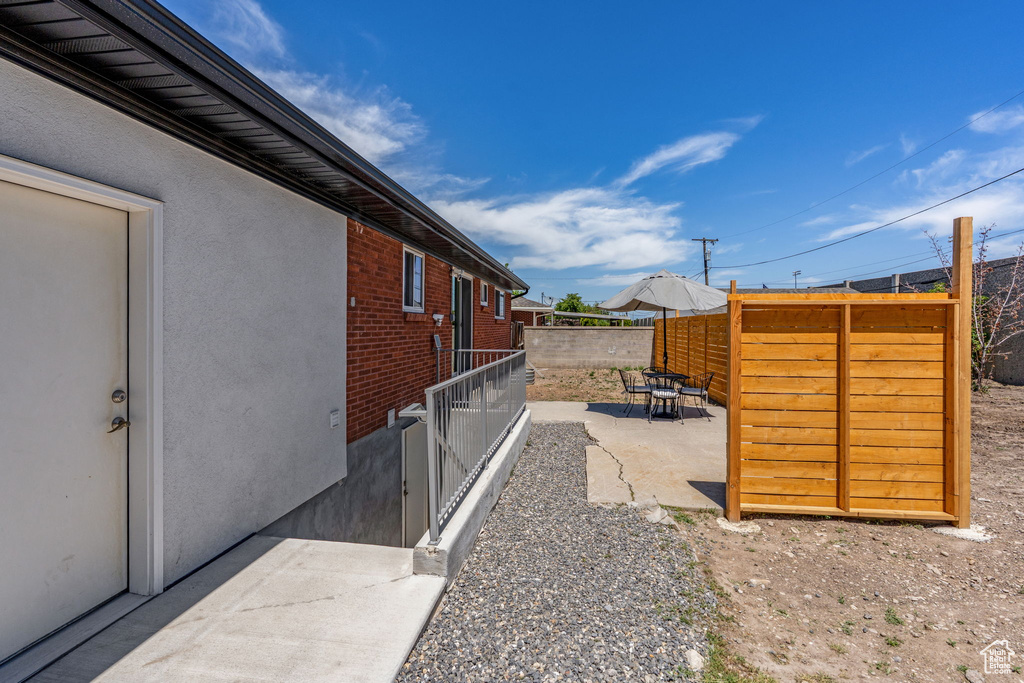 View of yard featuring a patio area