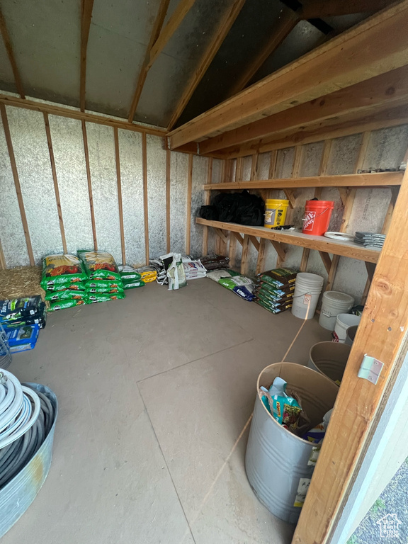 View of storage area