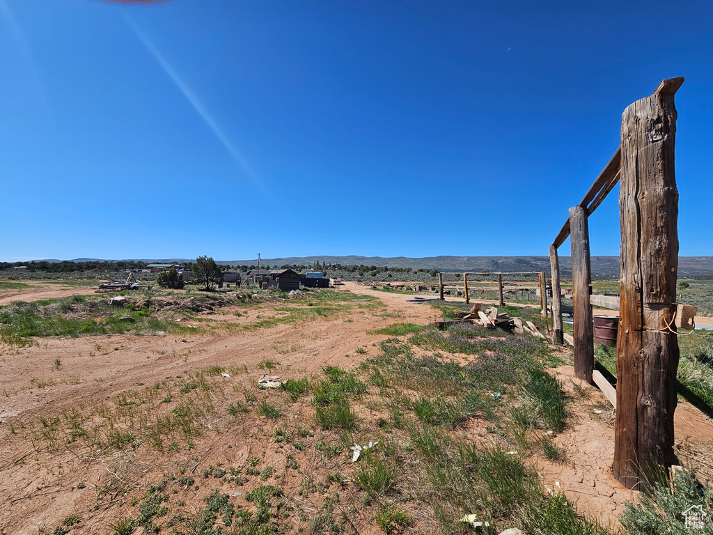 View of yard featuring a view of rural / pastoral area