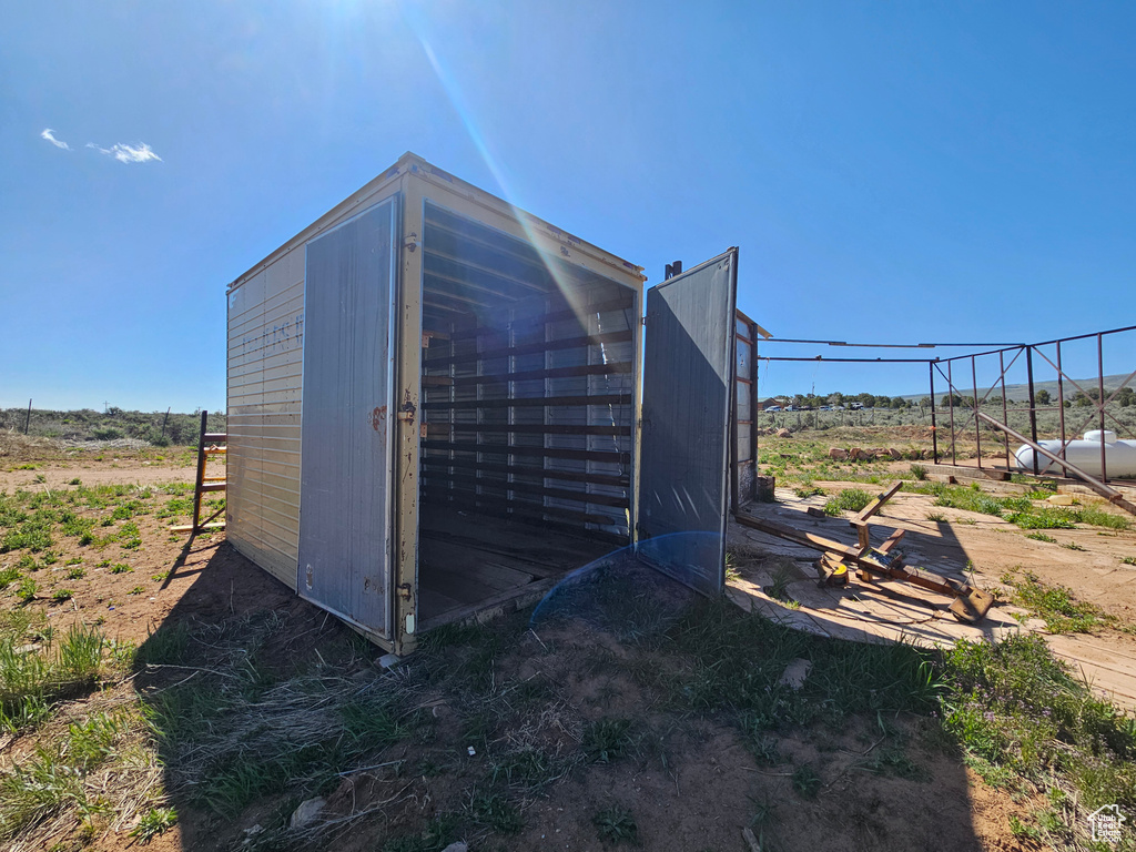 View of outdoor structure