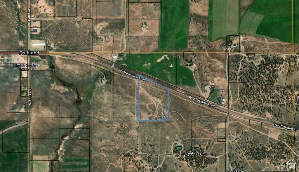 Map / location featuring property boundaries highlighted